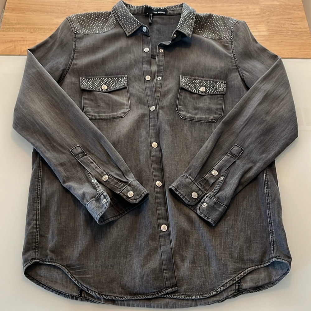 The Kooples Gray Denim shirt